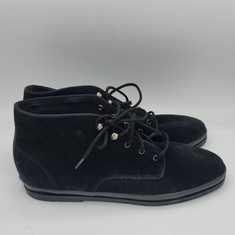 Keds Black Suede Leather Chukka Ankle-High Booties Boots Women’s Size 10